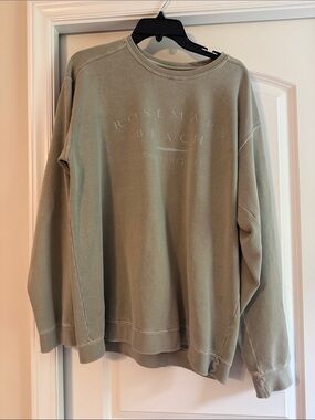 Comfort Colors Crewneck Sweatshirt - Sage Green/grey